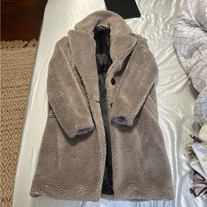 zara sherpa coat